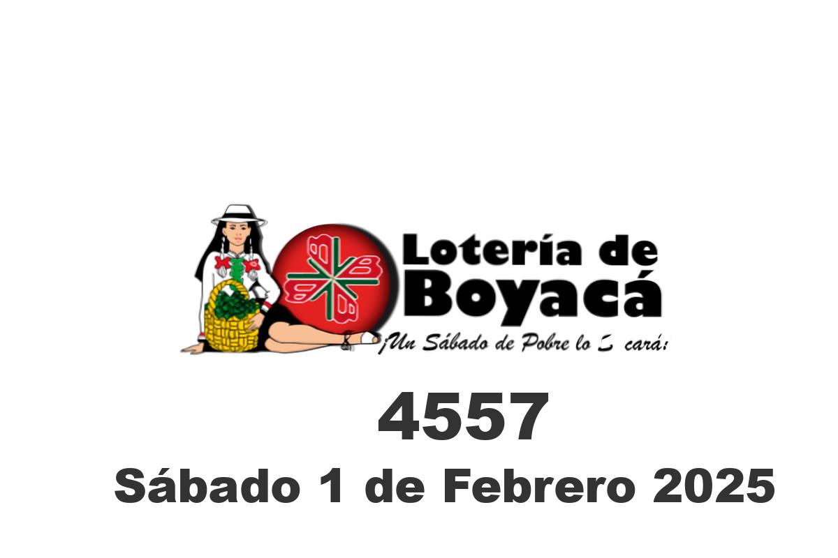 Loteria de Boyaca sábado 1 de febrero del 2025