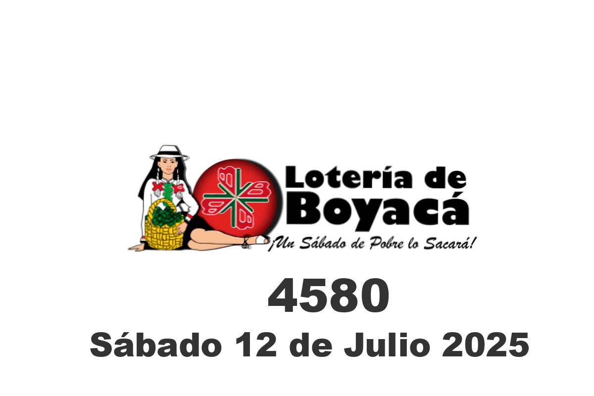 Loteria de Boyaca sábado 12 de julio del 2025