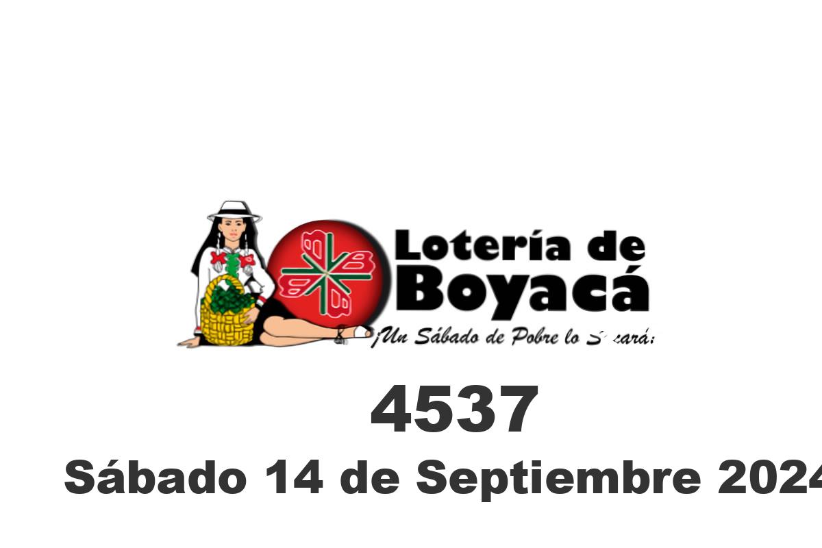 Loteria de Boyaca sábado 14 de septiembre del 2024