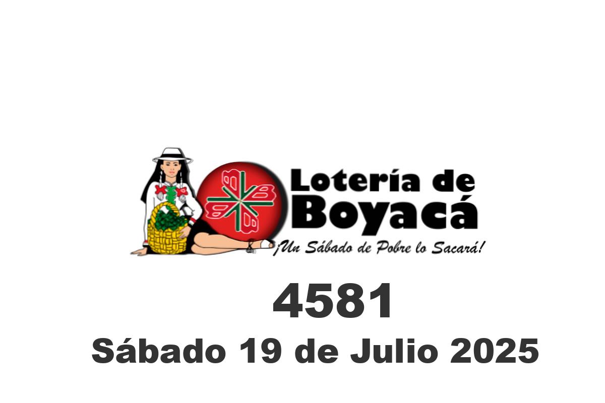 Loteria de Boyaca sábado 19 de julio del 2025