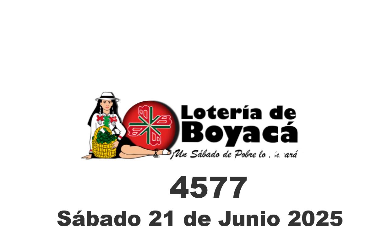 Loteria de Boyaca sábado 21 de junio del 2025