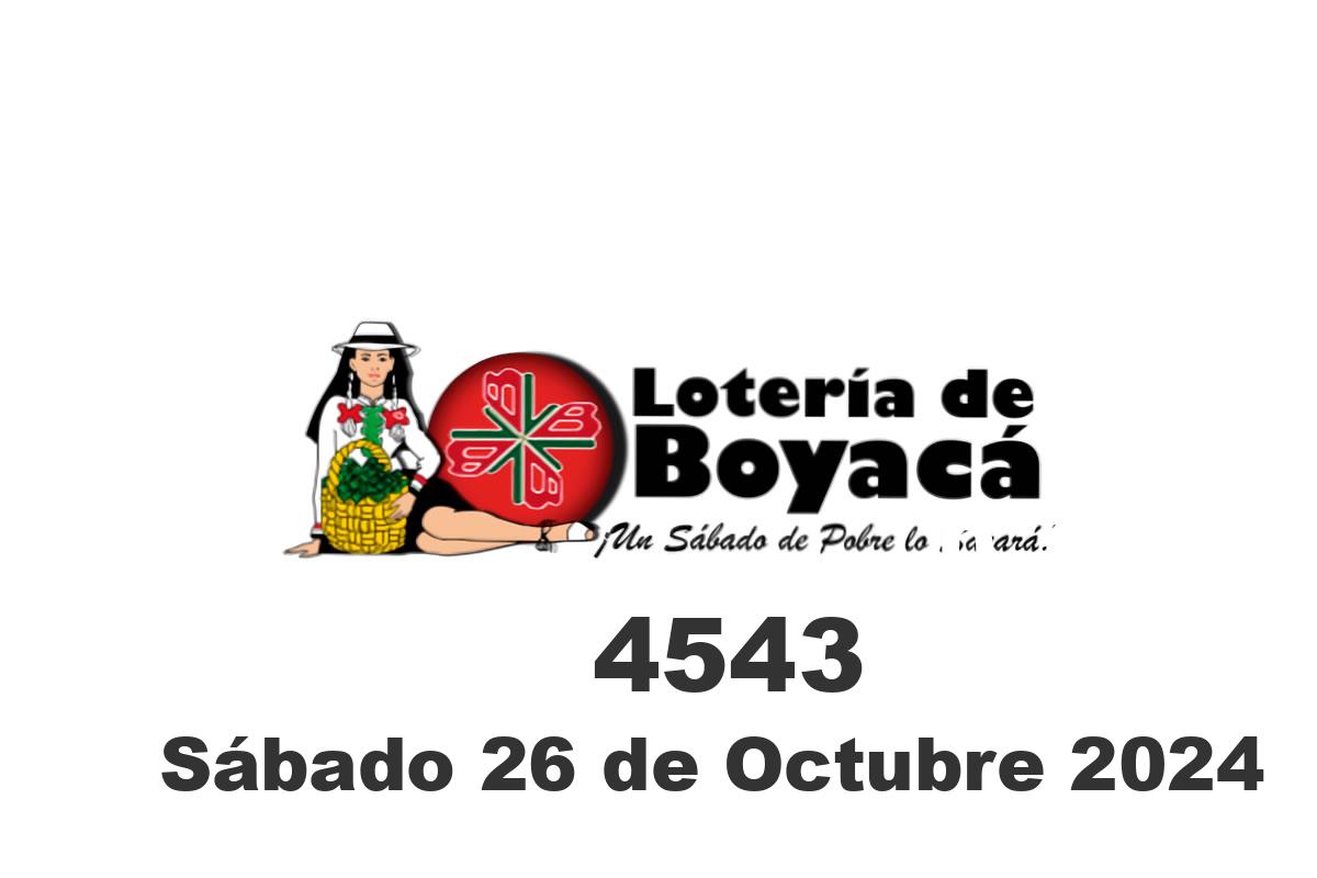 Loteria de Boyaca sábado 26 de octubre del 2024