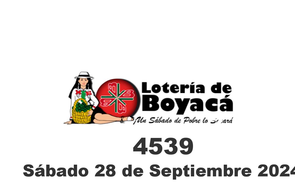 Loteria de Boyaca sábado 28 de septiembre del 2024